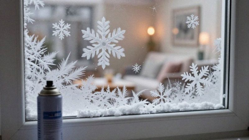 Jakie kreatywne dekoracje stworzysz ze śniegu w sprayu?