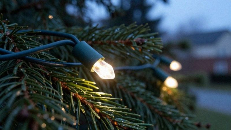 Jak bezpiecznie montować lampki choinkowe na zewnątrz?