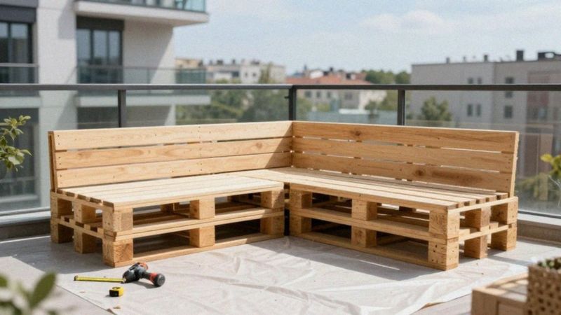 Jak samodzielnie zbudować narożnik balkonowy z palet?