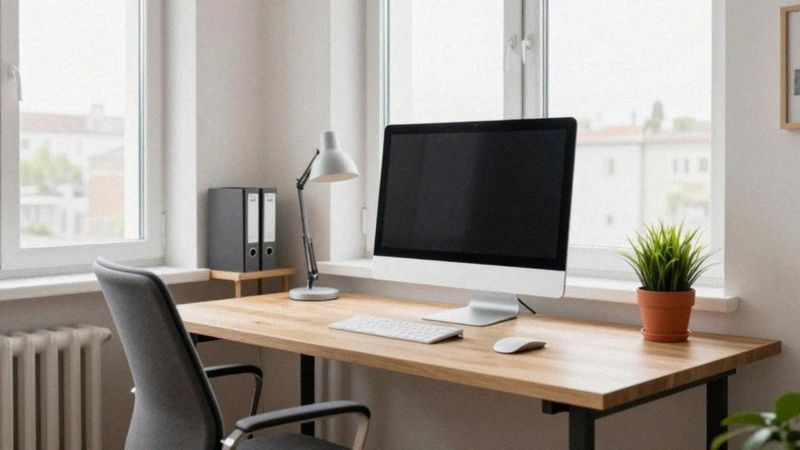 Jak ergonomicznie ustawić biurko pod oknem?