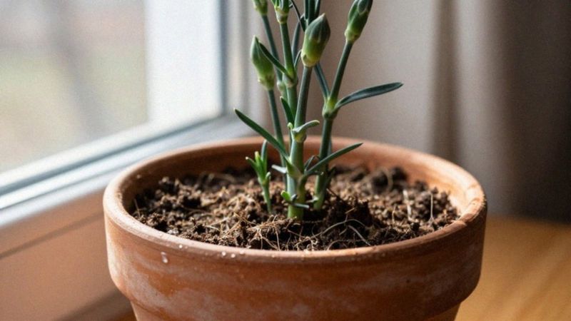Jak podlewać goździki podczas zimowania?