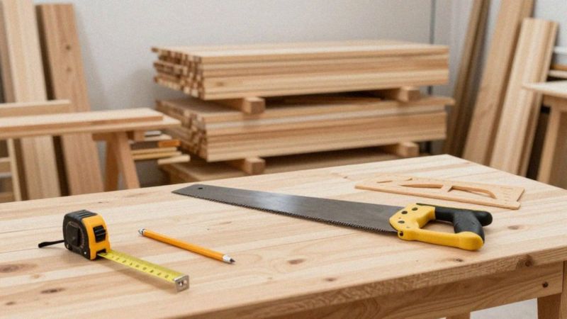 Jakie materiały i narzędzia do wykonania stołu składanego?