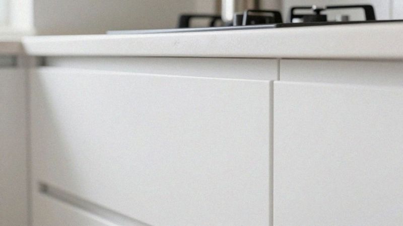 Jakie są wady szafek kuchennych bez uchwytów?