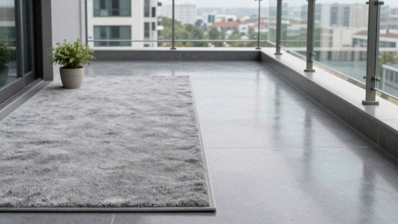 Dywan zewnętrzny czy żywica: co wybrać na balkon?