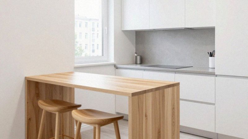 Czy stół jako wyspa sprawdzi się w małej kuchni?