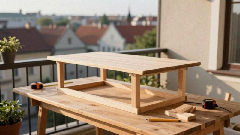 Jak zrobić wiszący stolik na balkon?