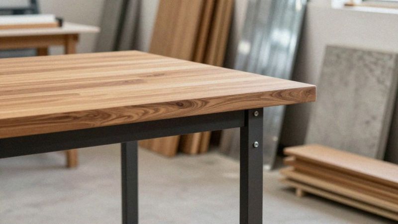 Z jakich materiałów są biurka industrialne?
