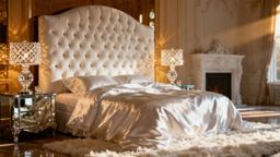 Biała sypialnia w stylu glamour — elegancja i przytulność w jednym