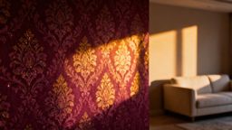 Bordowa tapeta ścienna — klucz do eleganckiego wnętrza