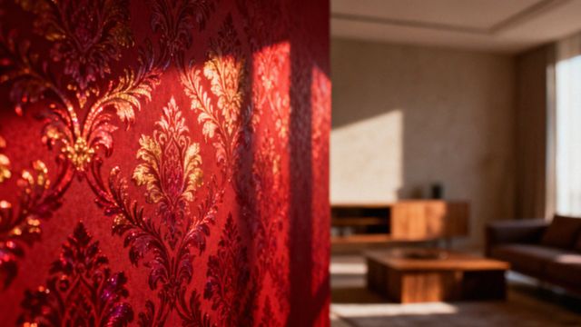 Czerwone tapety ścienne — jak odmienić swoje wnętrze?