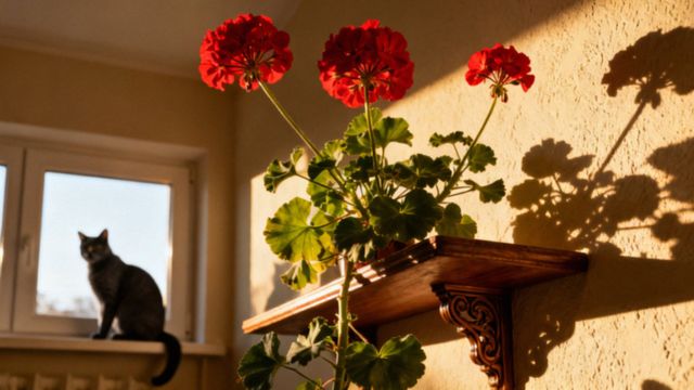 Czy geranium jest trujące dla kota? Objawy i pierwsza pomoc