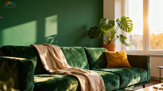 Dulux zieleń boho — z czym ją łączyć, aby uzyskać idealny efekt?