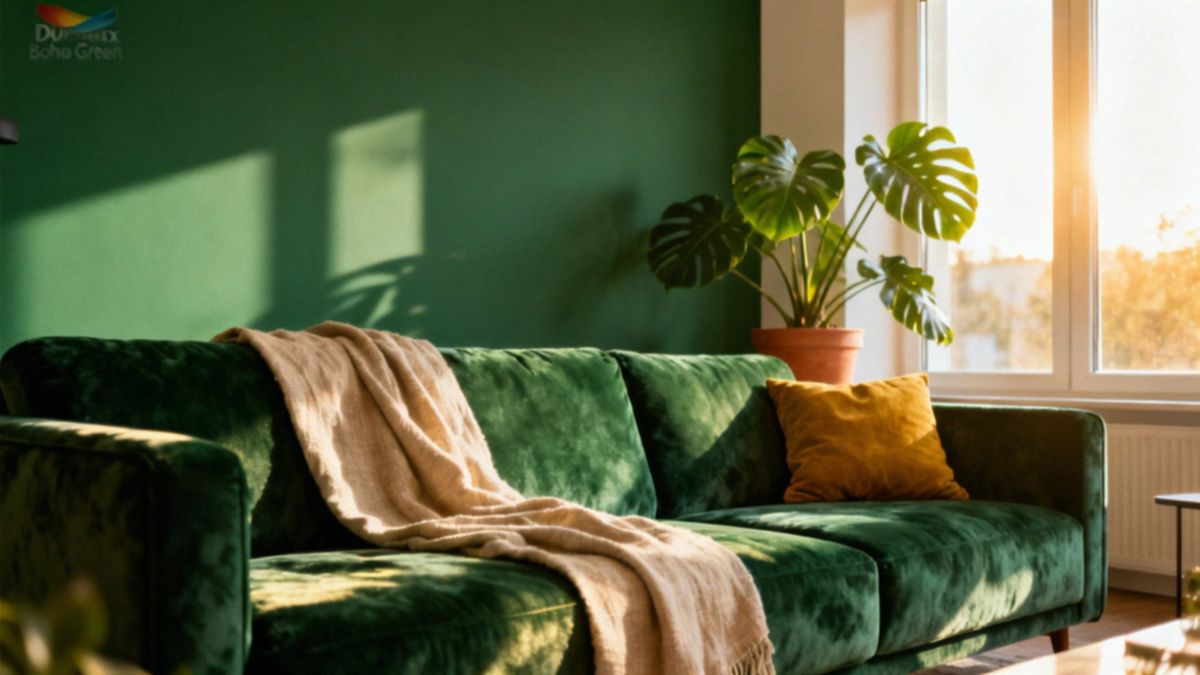 Dulux zieleń boho — z czym ją łączyć, aby uzyskać idealny efekt?
