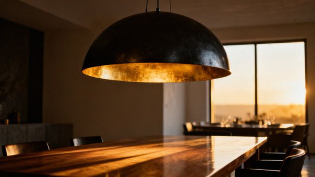 Duża lampa do jadalni — jak wybrać idealny model i wysokość zawieszenia?