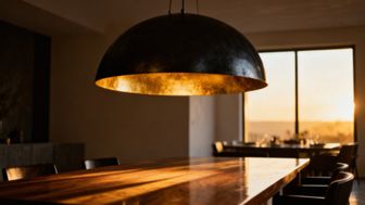 Duża lampa do jadalni — jak wybrać idealny model i wysokość zawieszenia?