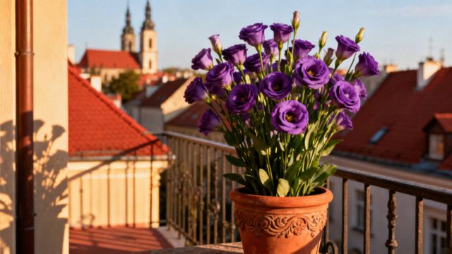 Eustoma na balkon — jak dbać o te eleganckie kwiaty?