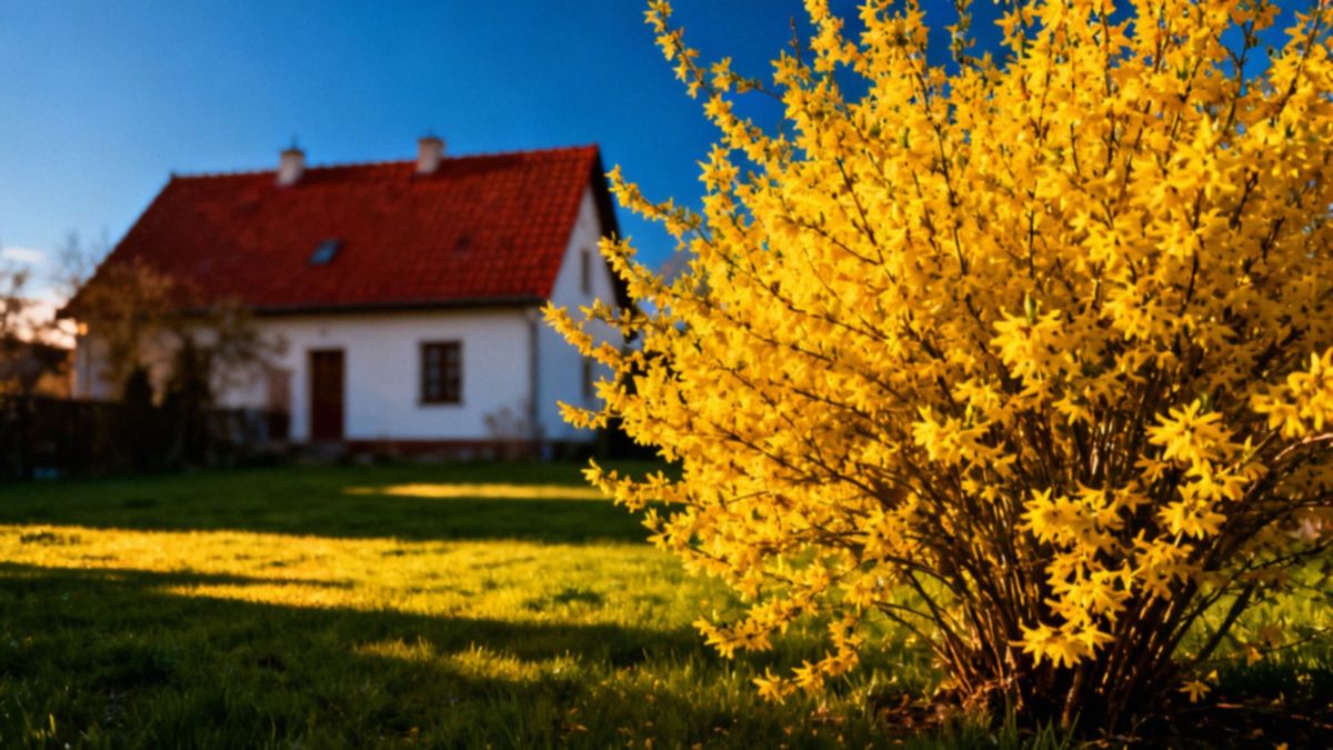 Forsycje — kiedy kwitną i jak zapewnić obfite kwitnienie?
