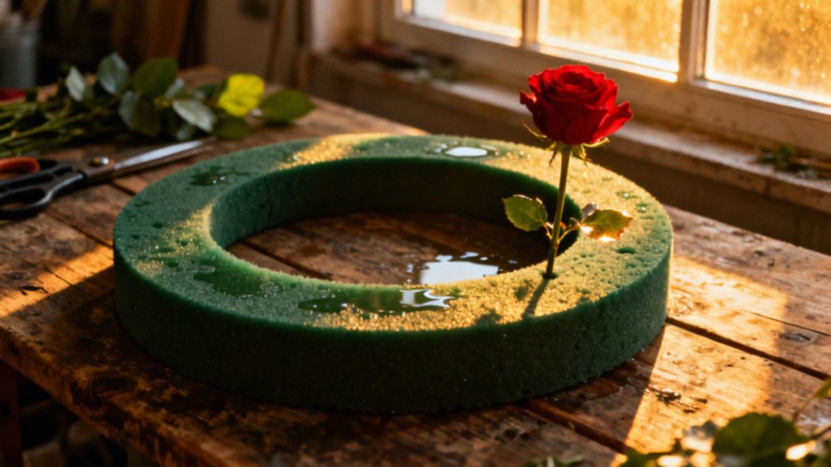 Gąbka florystyczna do wieńca — jak jej używać i jakie są alternatywy?