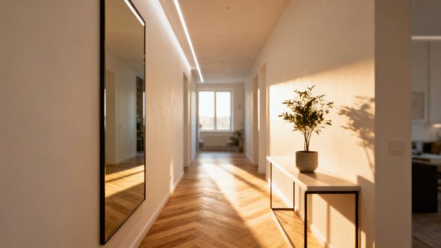 Jak urządzić długi, wąski korytarz? Sprawdzone triki i porady