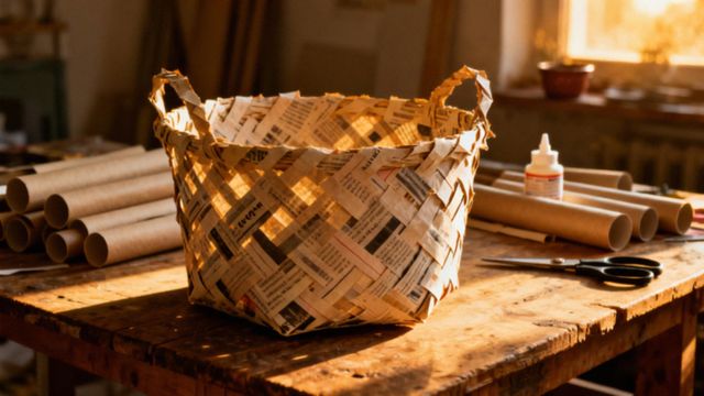 Jak wyplatać koszyki z papieru? Przewodnik krok po kroku