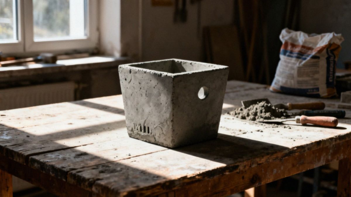 Jak zrobić donicę z betonu? Poradnik krok po kroku