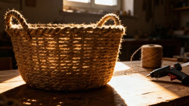 Jak zrobić koszyczek ze sznurka jutowego? Przewodnik DIY krok po kroku