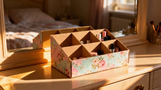 Jak zrobić organizer na kosmetyki z kartonu? Praktyczny poradnik DIY