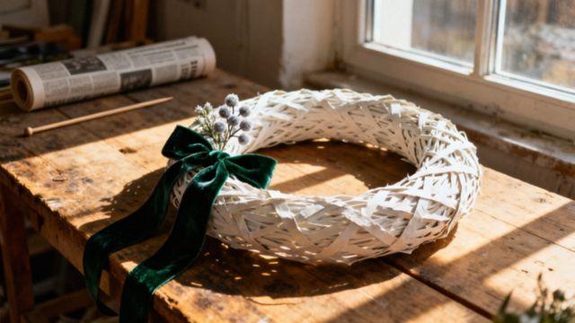 Jak zrobić wieniec z wikliny papierowej? Praktyczny poradnik DIY
