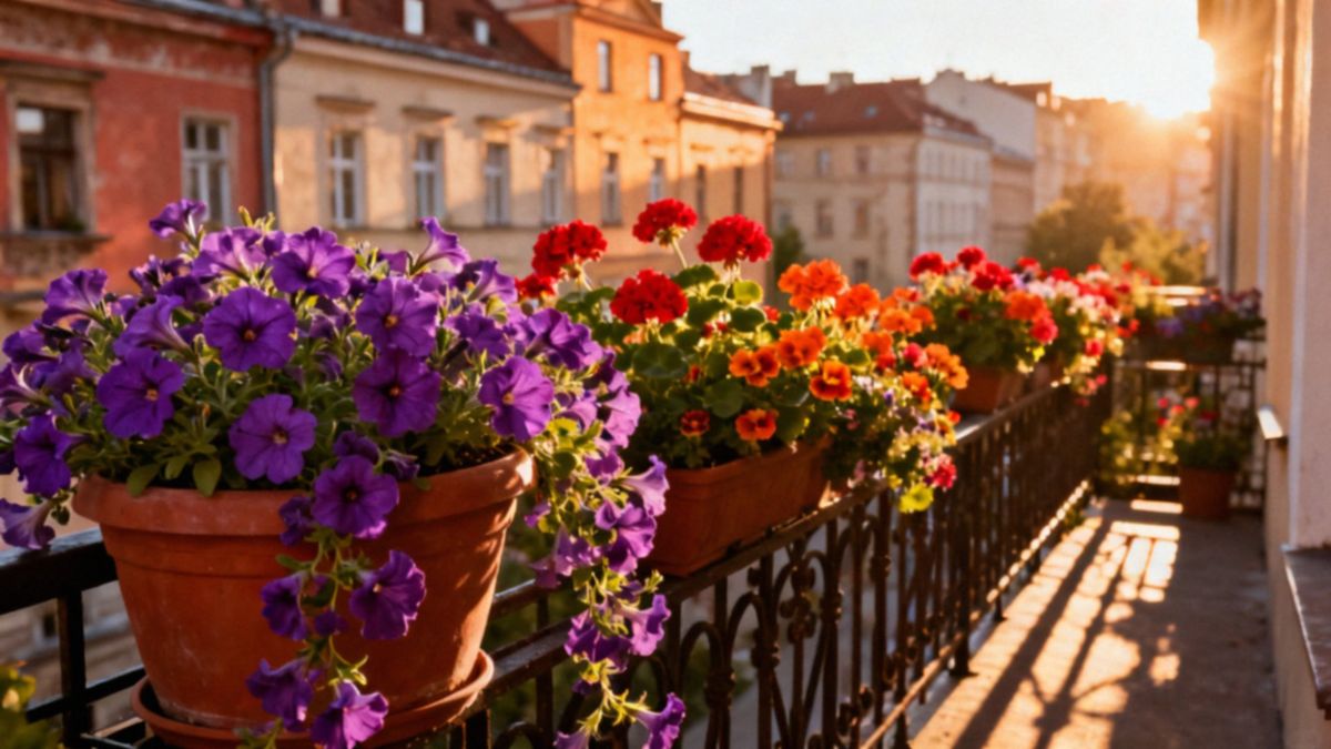 Jakie kwiatki na słoneczny balkon? Najlepsze gatunki na upalne dni
