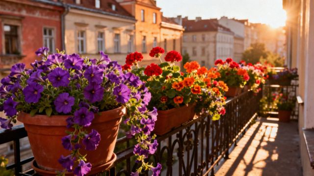Jakie kwiatki na słoneczny balkon? Najlepsze gatunki na upalne dni