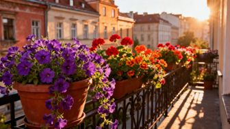Jakie kwiatki na słoneczny balkon? Najlepsze gatunki na upalne dni