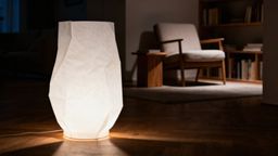 Lampa stojąca papierowa — stylowy element dekoracyjny i źródło światła