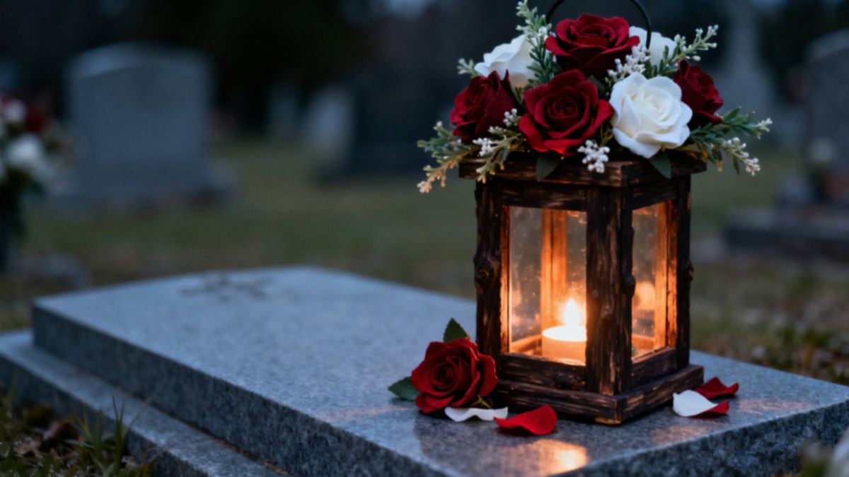 Lampion z kwiatami na cmentarz — jak go zrobić krok po kroku?
