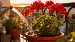 Pelargonia — jak podlewać, aby pięknie kwitła przez cały sezon?