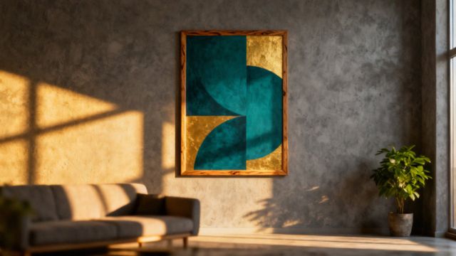 Plakat w ramce do salonu — jak wybrać idealną dekorację?