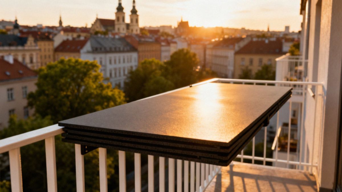 Podwieszany stolik — funkcjonalność i oszczędność miejsca na balkonie