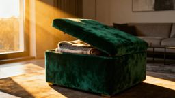 Pufa duża ze schowkiem — funkcjonalność i styl w Twoim wnętrzu
