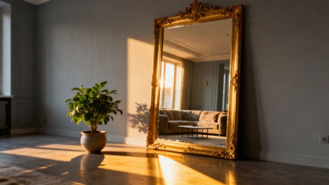 Salon z lustrami — jak optycznie powiększyć i ożywić przestrzeń?