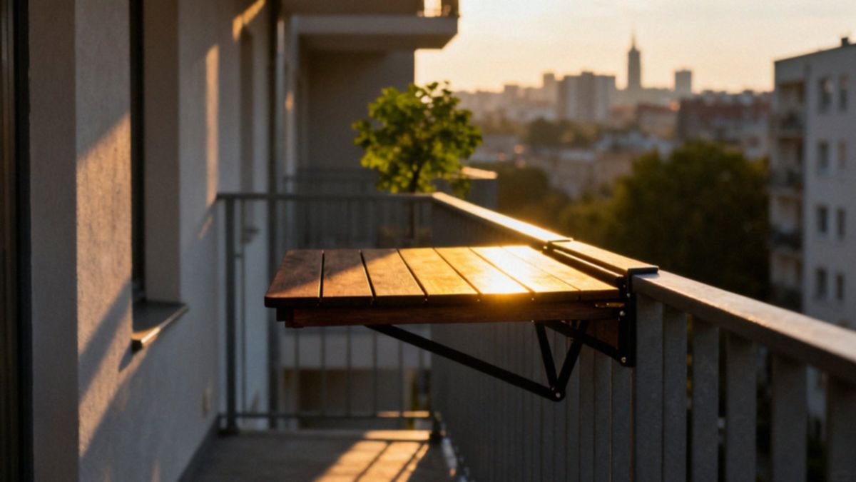 Stolik wiszący na balkon — funkcjonalność i montaż krok po kroku