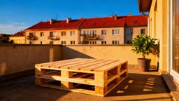 Stolik z palet na balkon — jak go zrobić krok po kroku?