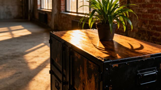 Szafki w stylu industrialnym — klucz do loftowego wnętrza