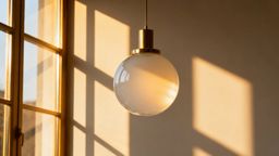 Lampa z szklaną kulą — elegancki element dekoracyjny do Twojego wnętrza