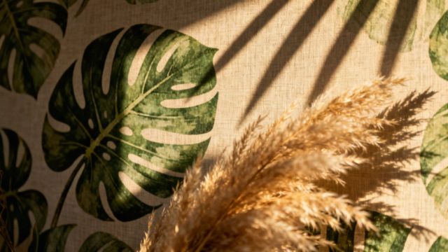 Tapeta boho z liśćmi — jak odmienić wnętrze w stylu naturalnym?