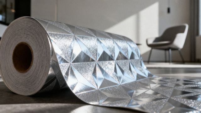 Srebrna tapeta geometryczna — jak wybrać i zamontować w nowoczesnym wnętrzu?