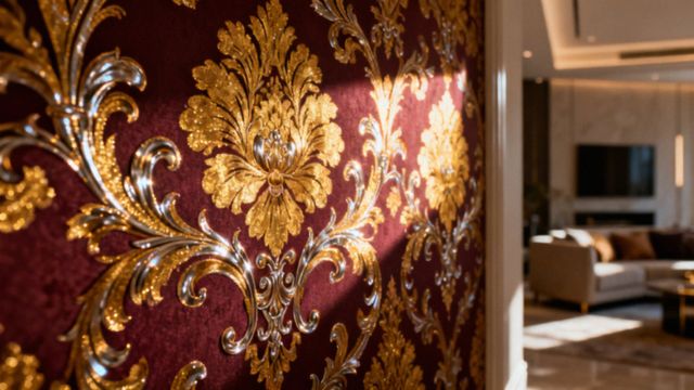 Tapeta z ornamentem — jak wpływa na wnętrze i jak ją dobrać?