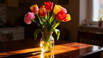 Tulipany i goździki w jednym wazonie — jak stworzyć efektowną kompozycję?