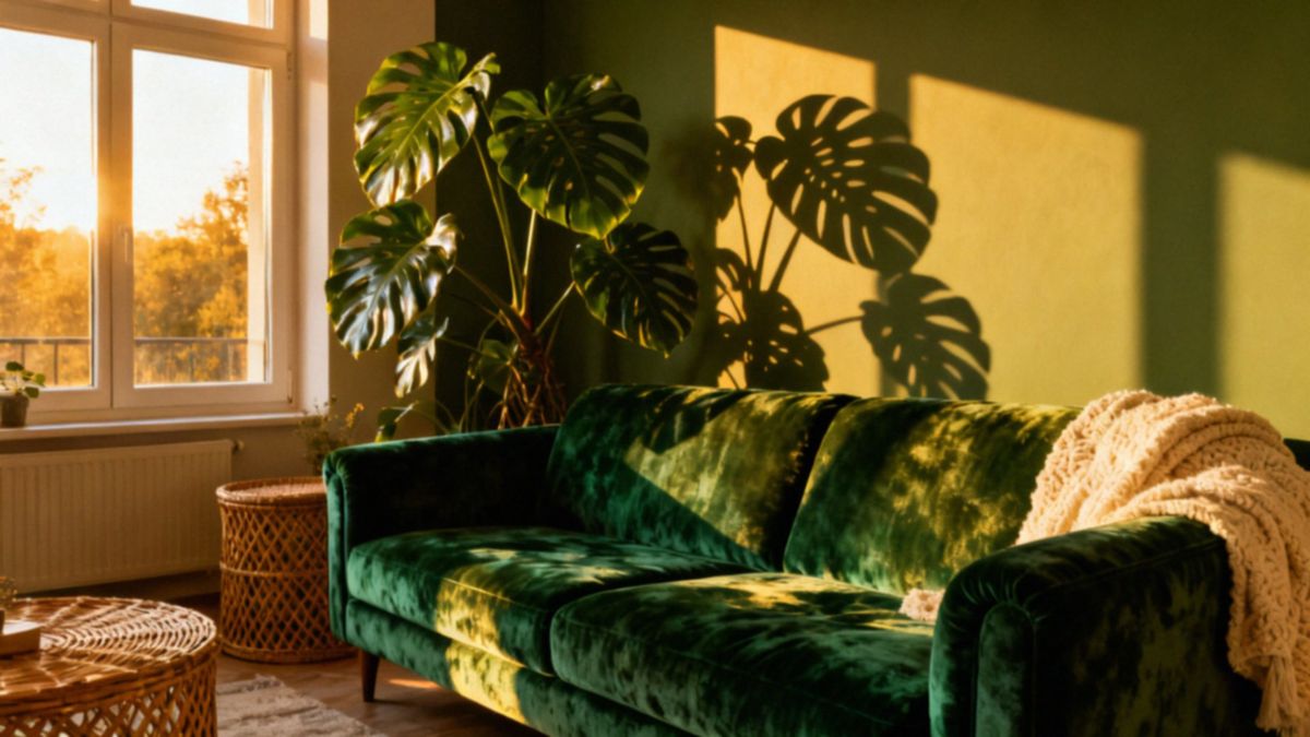 Zieleń boho w salonie — jak wprowadzić naturę do wnętrza?